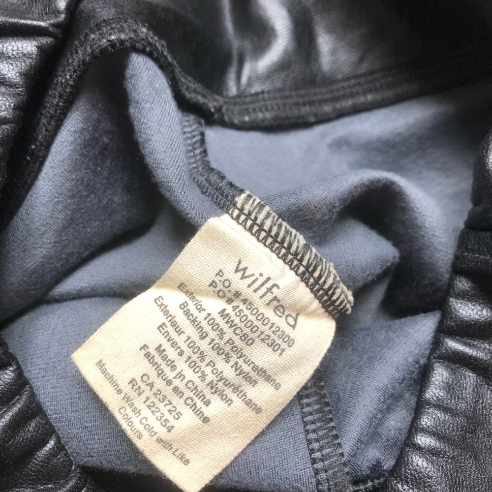 Wilfred Faux Leather Leggings |‎ Size XS - Picture 5 of 8